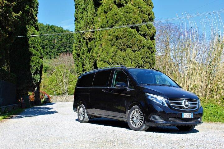 Dégustation dans un vignoble toscan avec transfert de Lucca