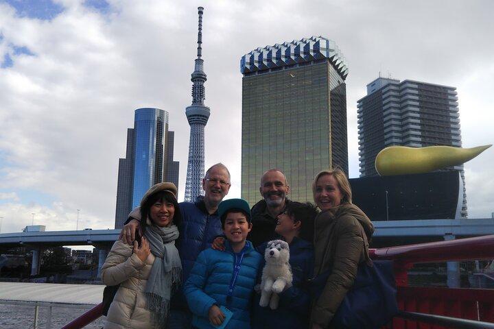Tokyo Landmarks by Water Bus Private Tour with Licensed Guide