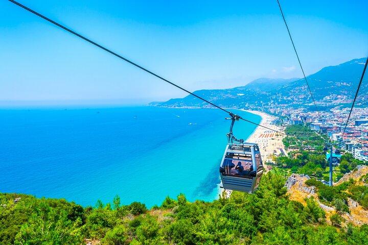 Teleférico de Alanya, passeio de barco e passeio em Dimcay