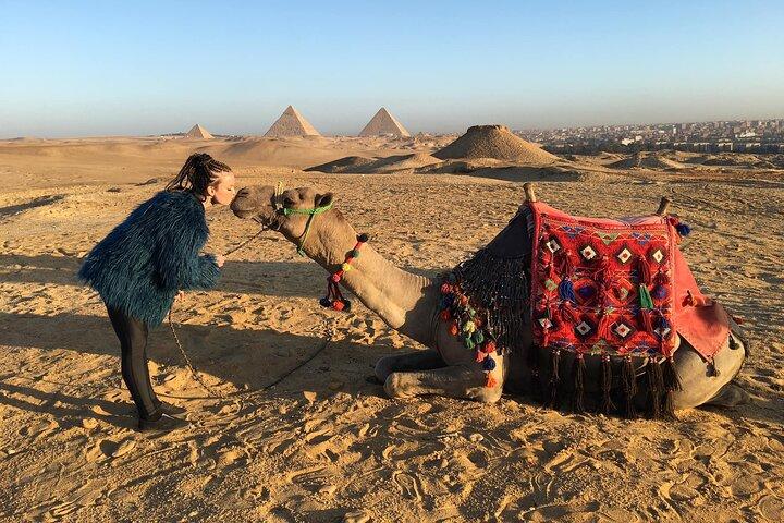Halvdagstur till Giza-pyramiderna, Sfinx med kameltur