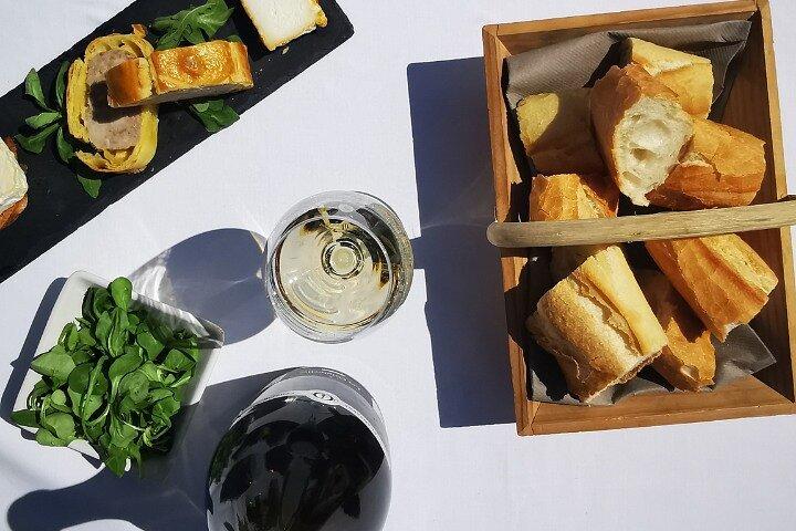 Mittagessen mit Champagner
