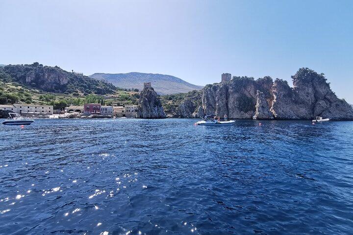 Heldagsbådtur San Vito Lo Capo til Castellammare del Golfo