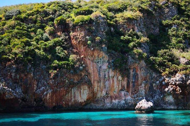 Heldagsbådtur San Vito Lo Capo til Castellammare del Golfo