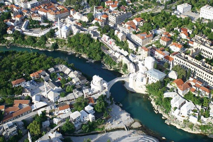 Heldags vattenfallen Mostar och Kravice från Dubrovnik