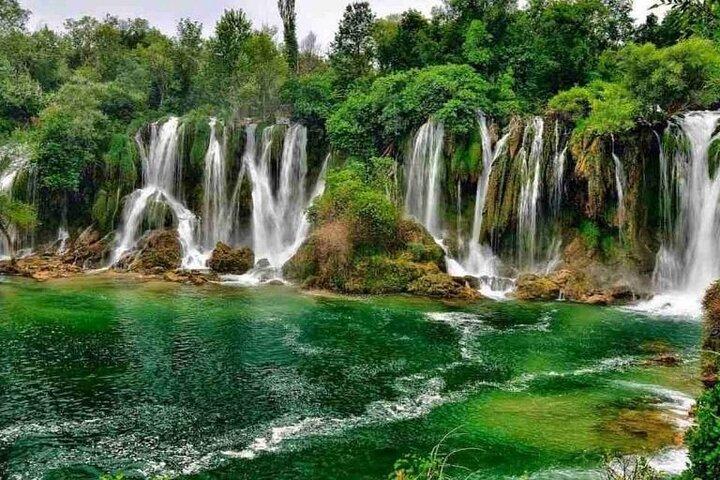 Heldags vattenfallen Mostar och Kravice från Dubrovnik