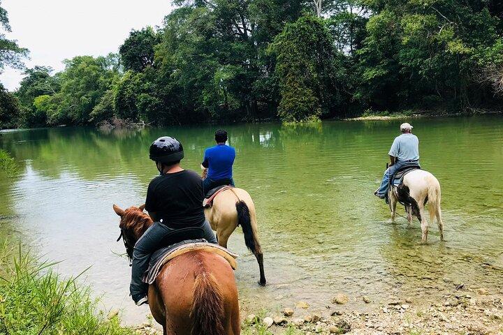 Balade à cheval aventure au coucher du soleil