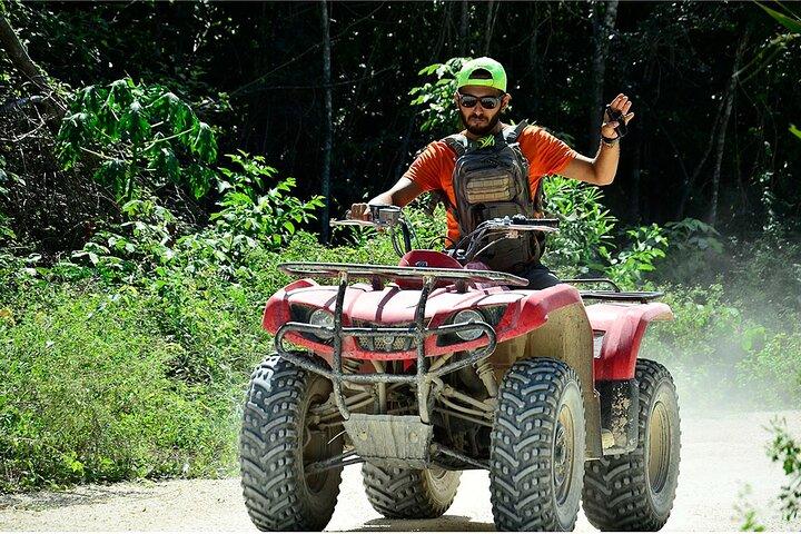 ATV アドベンチャー、セノーテでの水泳、トゥルム遺跡の訪問