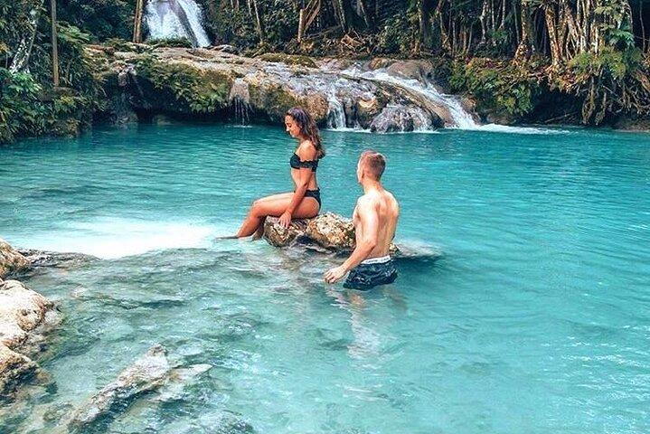 Blue Hole River & Falls com compras de Ocho Rios