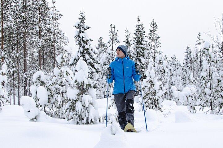 Schneeschuh-Abenteuer mit Eisfischen, Feuer und Überleben
