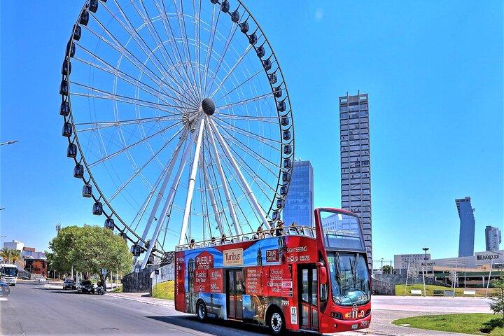 Hop-on Hop-off Stadtrundfahrt Puebla und Aquarium oder Beobachtungsrad
