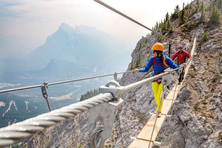 Geführter Klettersteig in kleiner Gruppe mit den besten Aussichten von Banff