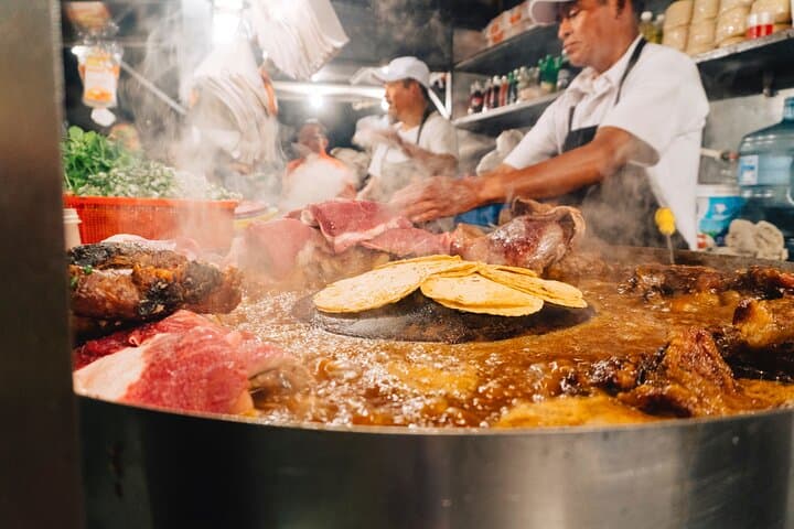Mexico City evening street taco tour