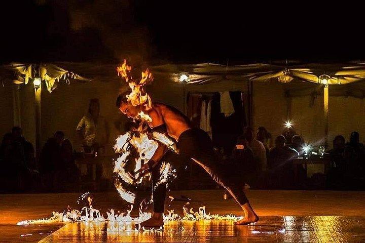 Vip Desert Safari Pick/Drop, Camel BBQ, Live Show Quad Optional