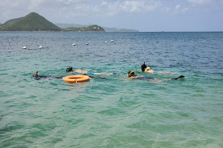 Snorkling på Pigeon Island