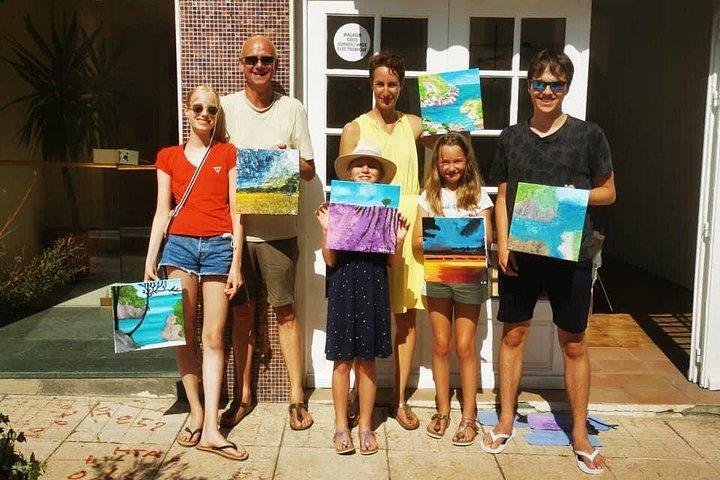 2 hours Painting Class with Local Artist in Private Studio
