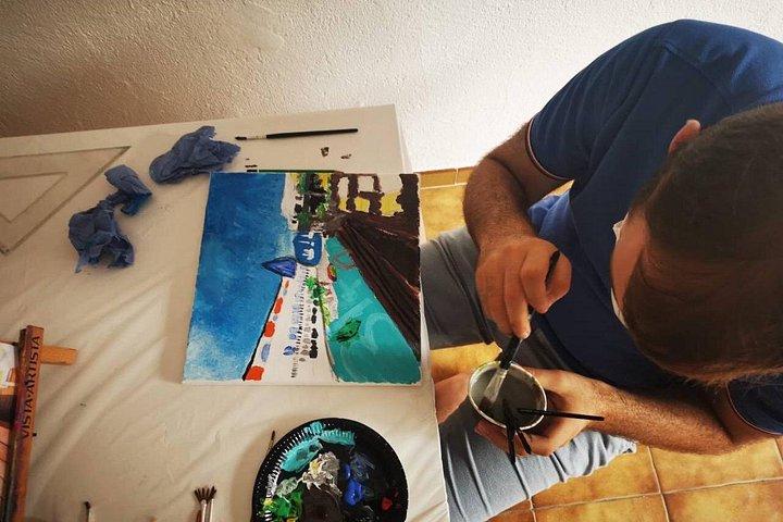 2 hours Painting Class with Local Artist in Private Studio