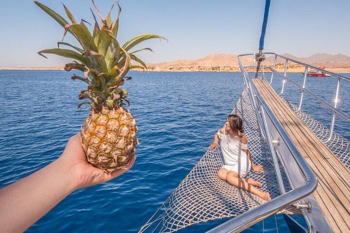 Viagem de mergulho com snorkel para Ras Mohamed e The White Island a bordo do Luxury Yacht