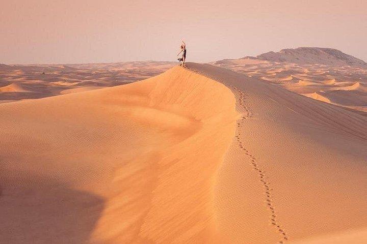 Premium Desert safari With Dune buggy camel ride BBQ dinner
