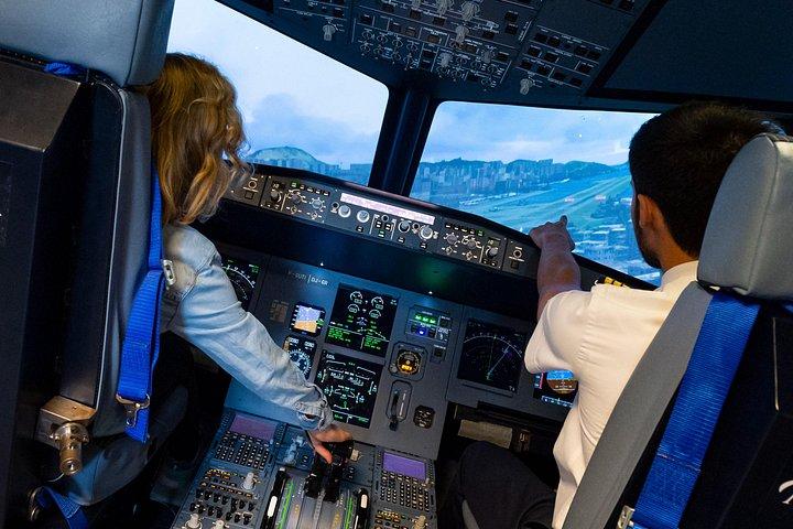 Private Pilotierung eines Flugsimulators in Paris