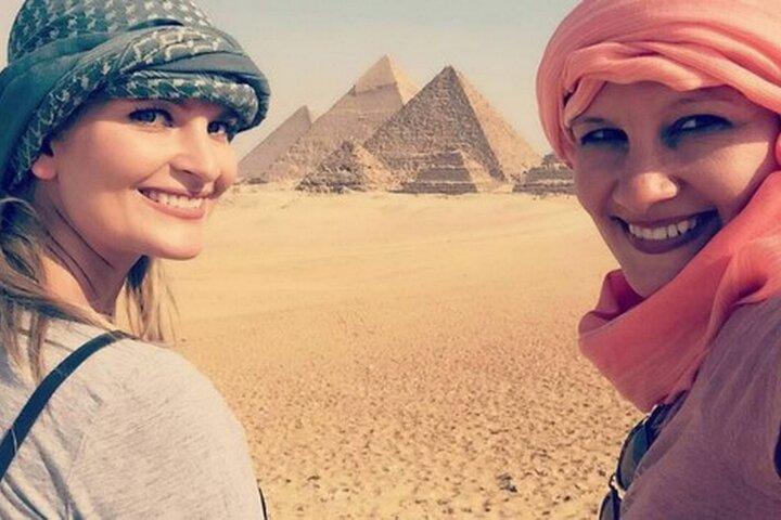 Excursão de escala no Cairo às pirâmides e esfinge do aeroporto do Cairo