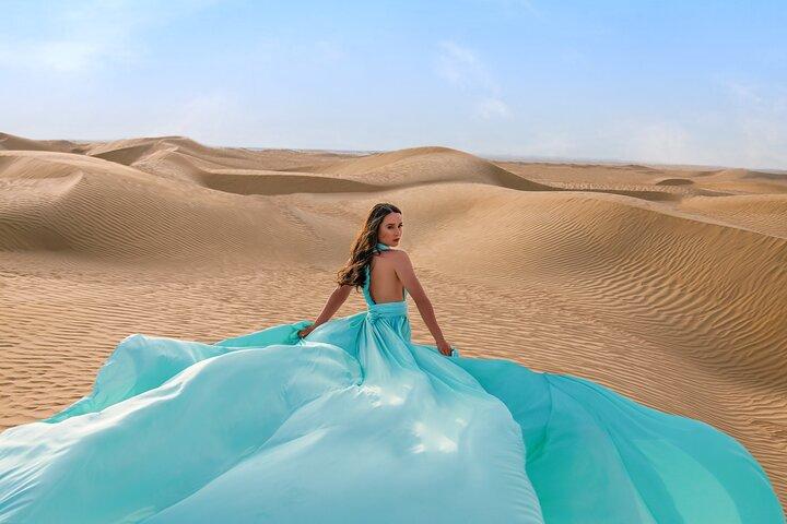 Dubai Flying Dress Privat fotoshoot i ørkenen