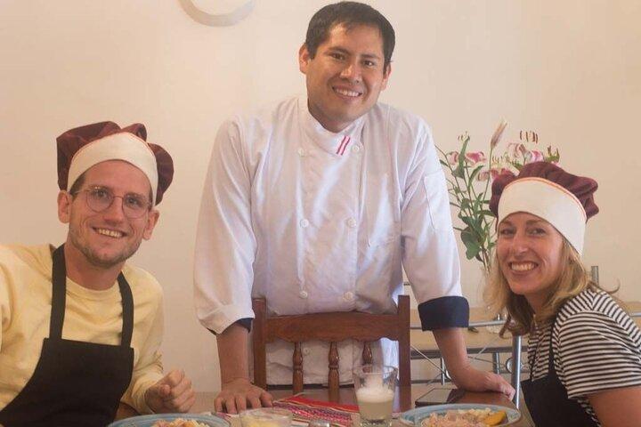 Classe de culinária peruana tradicional e passeio de mercado em Cusco