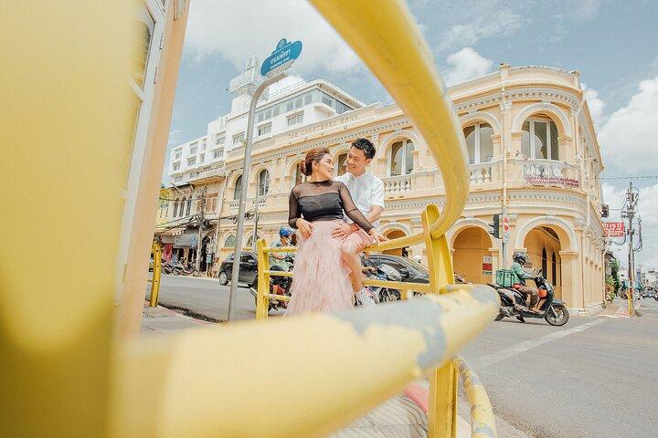 Fotoshooting in der Altstadt von Phuket