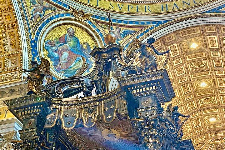 ローマのサンピエトロ大聖堂、大聖堂、洞窟の午前のプライベート ツアー