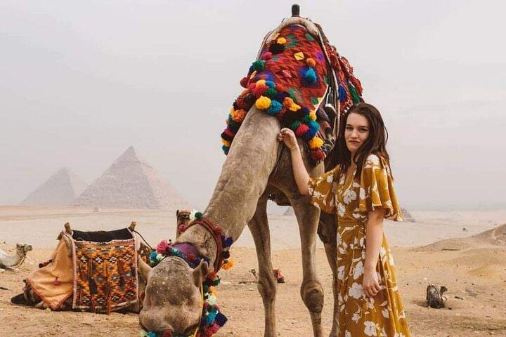Dagstur till Giza-pyramiderna med kameltur och egyptiska museet i Kairo