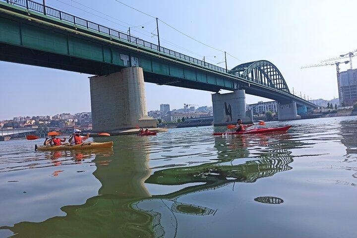 Kayak bajo los puentes de Belgrado