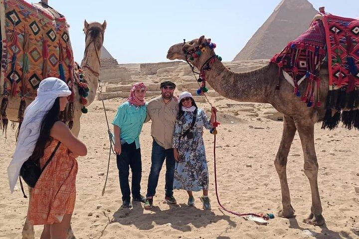 Privat heldag i Giza-pyramiderna och egyptiska museet med Nile Dinner Cruise