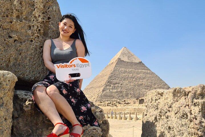 Tour privato di un giorno alle piramidi di Giza, alla città di Memphis, a Saqqara e a Dahshur