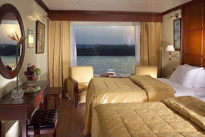 4-Day Nile Cruise sails Aswan to Luxor&Abu Simbel.Hot air Balloon