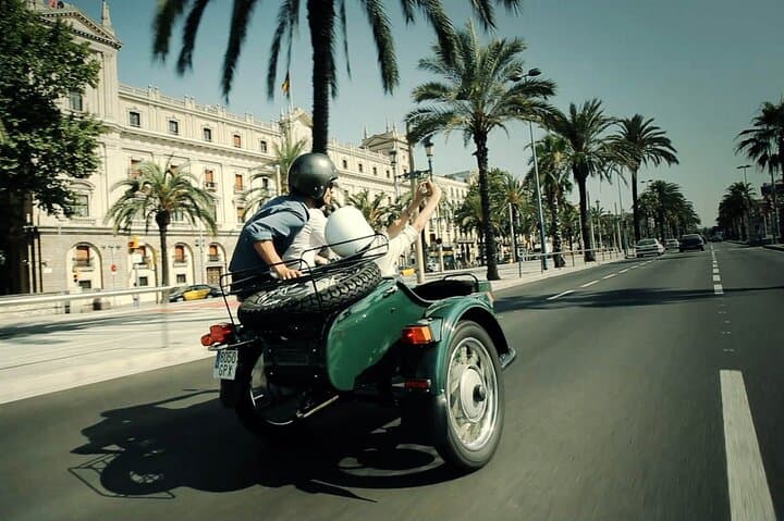Barcelona Private Tour by Sidecar Motorcycle