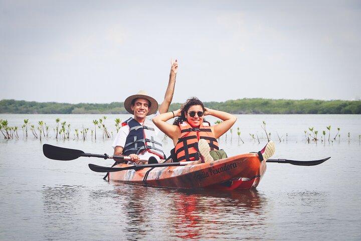 Aventura de caiaque em Cancun