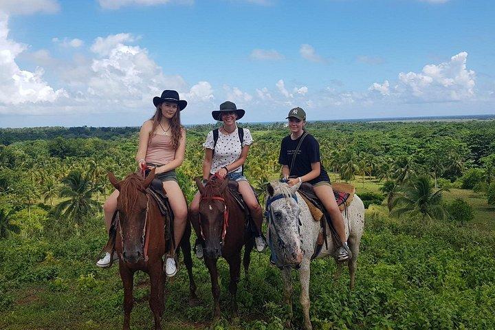 Beach and Mountain Overnight Horseback Riding Combo in El Seibo