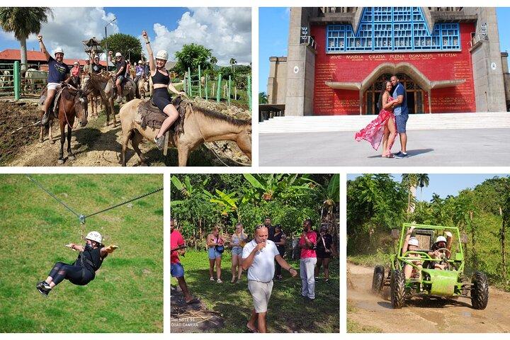 5 aktiviteter på en dag, Buggies,Ridning,Zipline.City Tour