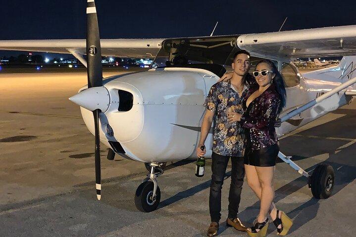 Privat 60 minutters romantisk lufttur med champagne i Miami