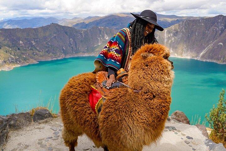 Quilotoa Lagune Ganztagestour ab Quito mit Eintrittsgeldern täglich