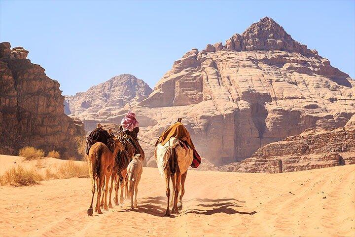 Excursión privada de un día completo al valle de la luna de Wadi Rum y el mar Muerto desde Ammán