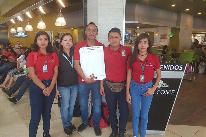 Shared transportation in Cancun