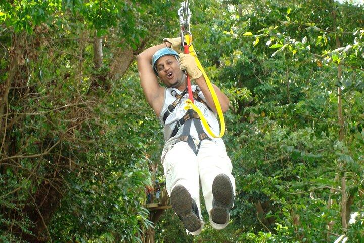 Soufriere Catamaran Excursion with Zip Lining from Castries