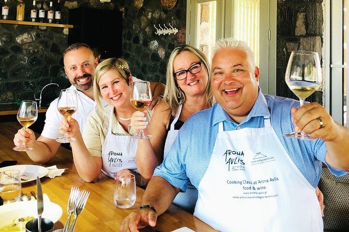 Santorini Kochkurs Gastronomie Erlebnis & Weinprobe