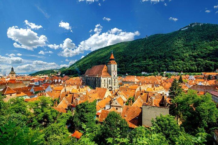 En dag privat rundtur till Peles och Dracula slott och Brasov City