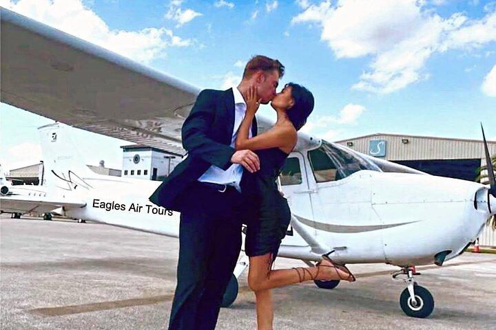 Privat 60 minutters romantisk lufttur med champagne i Miami