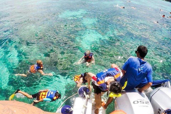 プーケットからスピードボートでピピ島とカイ島のシュノーケリングツアー