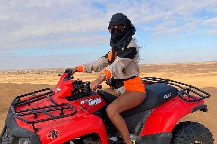 Dubai Dinner Desert Experience with 01 Hour quad bike and camel ride