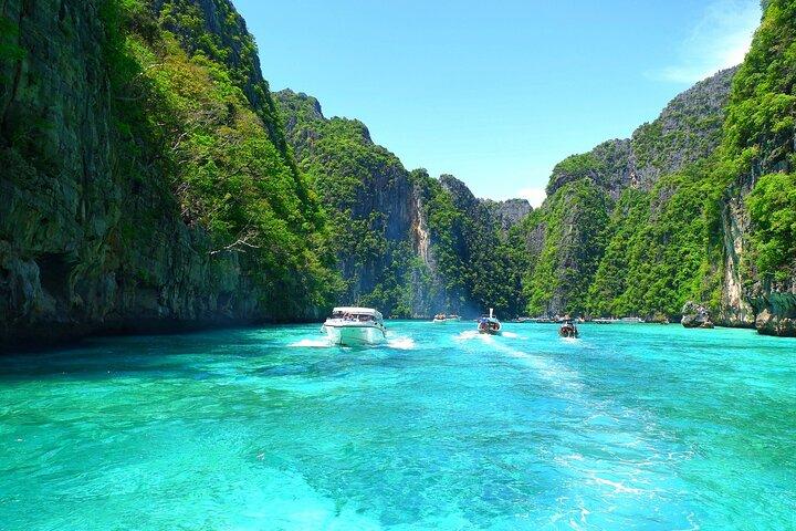 Vanuit Phuket: Phi Phi, Maya Bay & Khai Islands Speedboottour