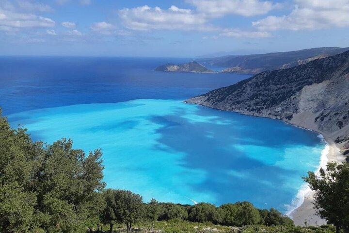Vanuit Argostoli : Melissani Lake en Myrtos Beach