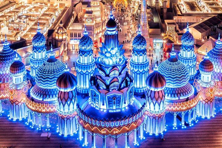 Privétour van een halve dag in Dubai Miracle Garden en Global Village